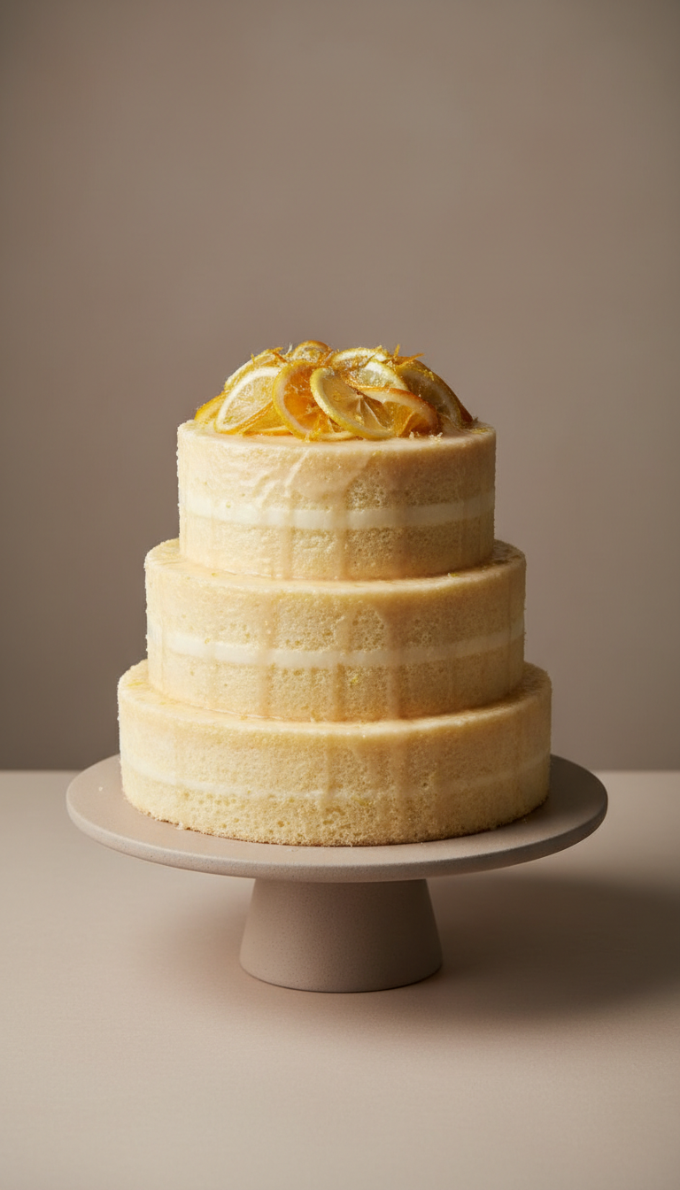 gâteau chiffon agrumes porcelaine