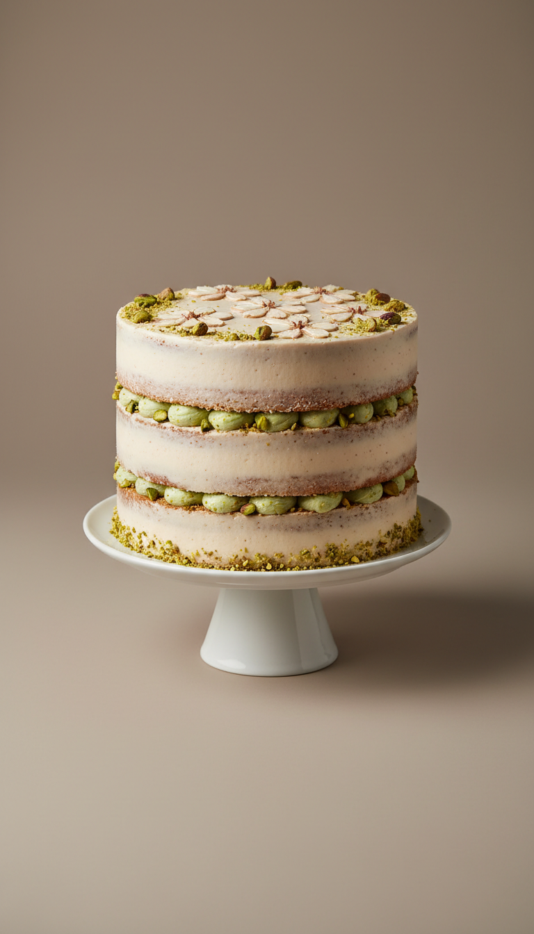 gâteau crème d’amande pistache